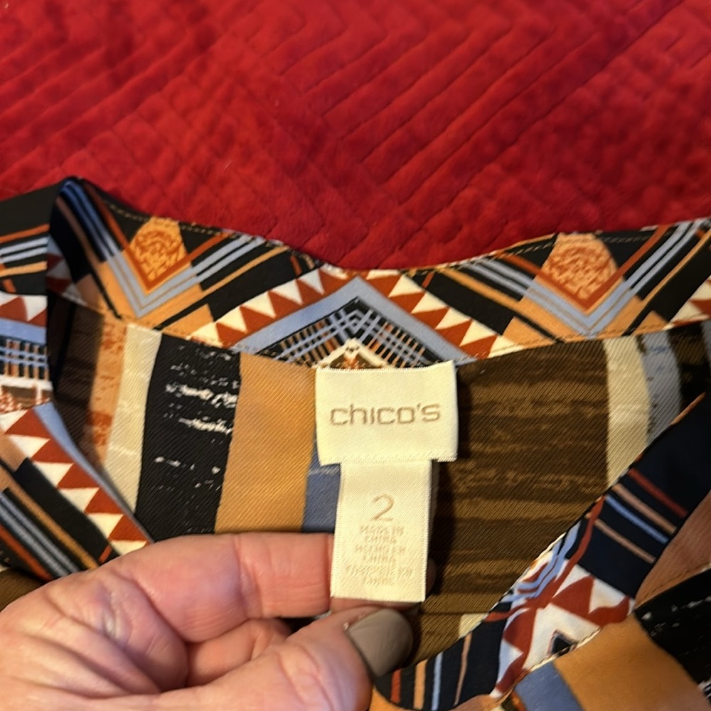 Chico Split Neck Top - image 2